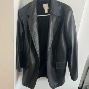 H&M leather jacket/blazer